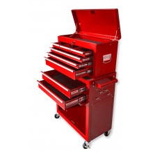 2 Częściowy wózek narzędziowy szafka warsztatowa 8 szuflad czerwony - Łożyska kulkowe