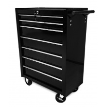 Wózek narzędziowy szafka warsztatowa szuflad 7 podwyższany kolor czarny