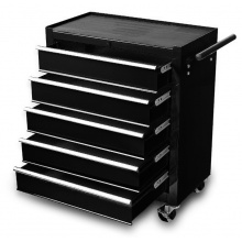 Wózek narzędziowy szafka warsztatowa 5 szuflad czarny