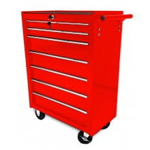 Wózek narzędziowy szafka warsztatowa szuflad 7 podwyższany kolor czerwony