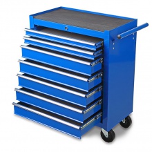 Wózek narzędziowy szafka warsztatowa 7 szuflad niebieski
