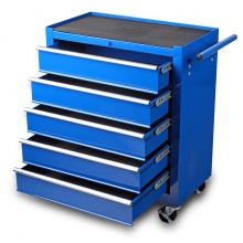 Wózek narzędziowy szafka warsztatowa 5 szuflad niebieski